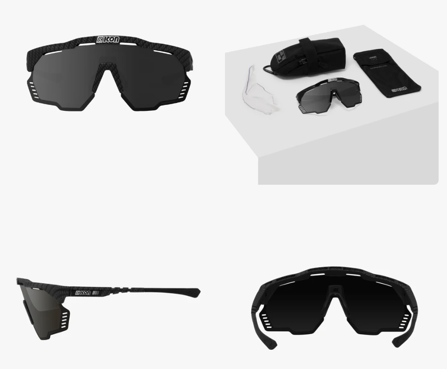 Scicon Sport Occhiali Aeroshade Kunken Carbon Matt Multimirror Silver