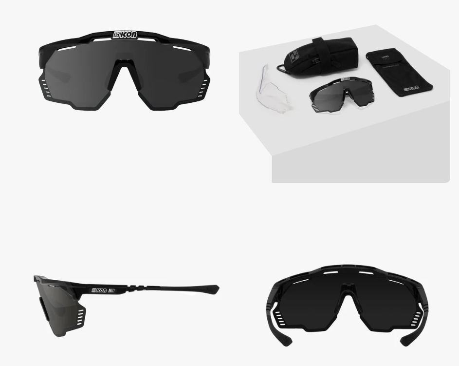 Lunettes de soleil Scicon Sports Aerostorm Multimirror Sunburst