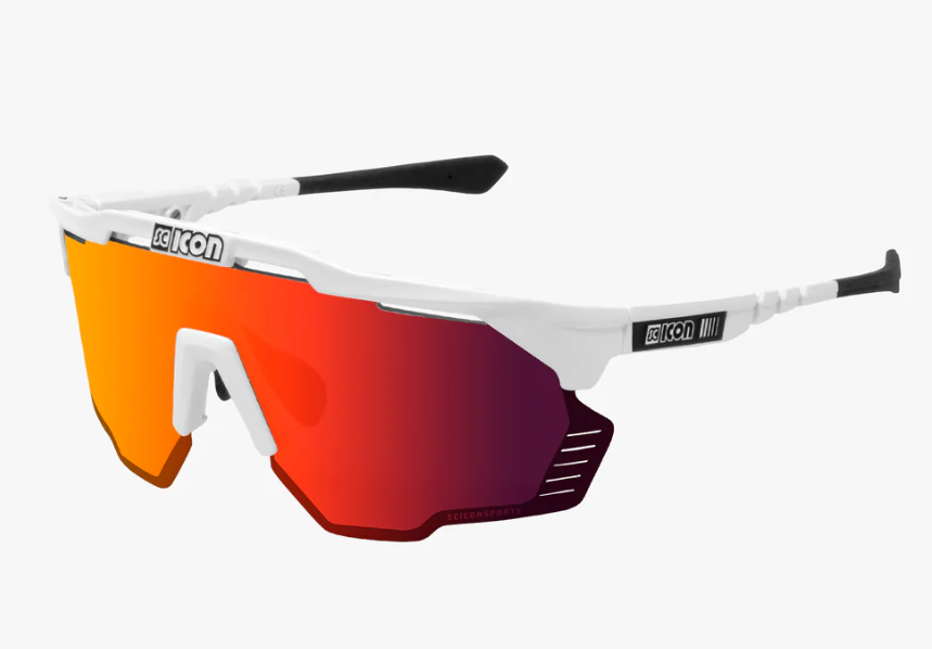 Scicon Sports Occhiali Aeroshade Kunken White Gloss Multimirror Red