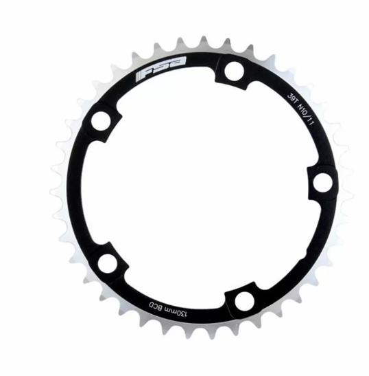 FSA Corona Road 130x39T Super Doppia N11 5-fori WB293 nero