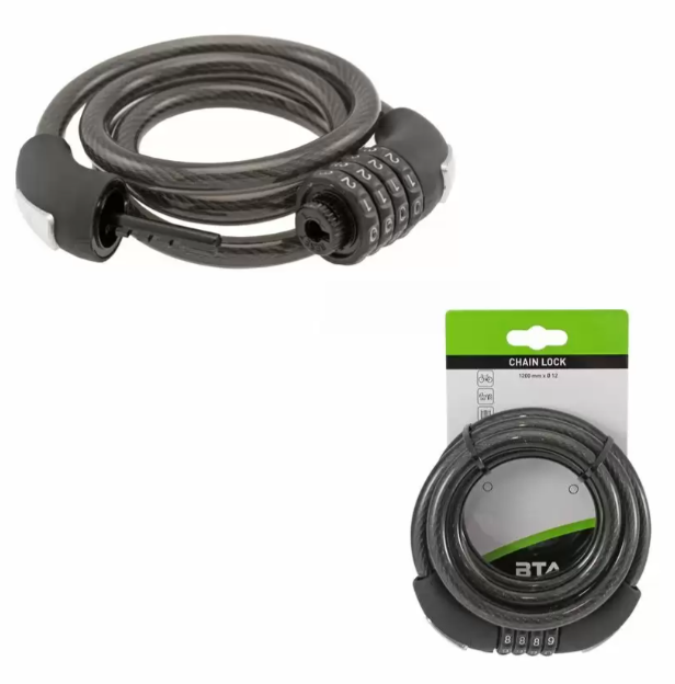BTA Lucchetto Cavo A Combinazione 12x1200mm
