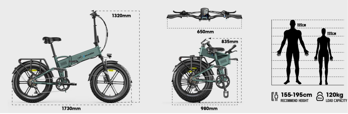 Eletronbike Bici Elettrica Fat Bike OG20 250W/750W