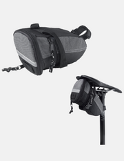 Ridewill Bike Borsa Sottosella Doppia Tasca Nero/Grigio