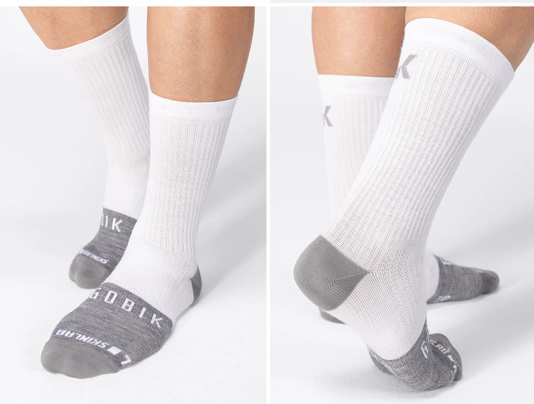 Chaussettes d'hiver Gobik en mérinos couleur charbon