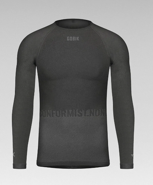 Gobik Maglia Intima Manica Lunga Limber Skin Basalt
