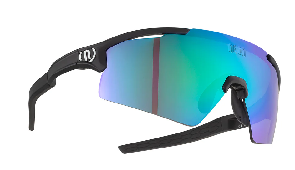 Neon Optic Occhiali Nova Black Matt Mirror Green