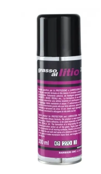 Spray graisseur au lithium blanc Barbieri 200 ml