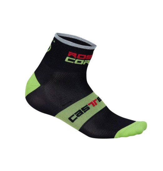 Castelli Red Running Summer Socks 6cm Sock White