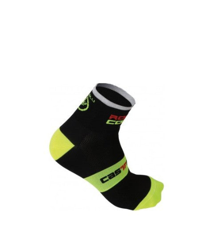 Castelli Red Running Summer Socks 6cm Sock White