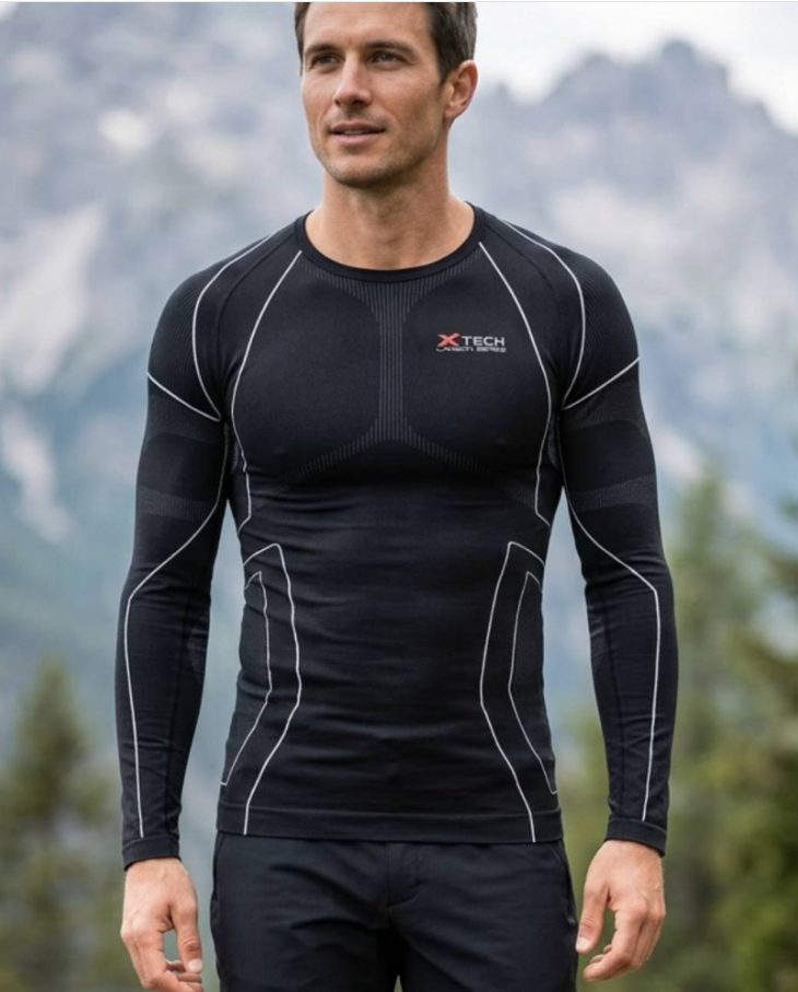 x-tech Race 3 Long Sleeve Crew Neck Jersey Black