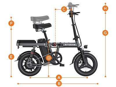 Engwe Bici Elettrica FatBike T14 250W/600W