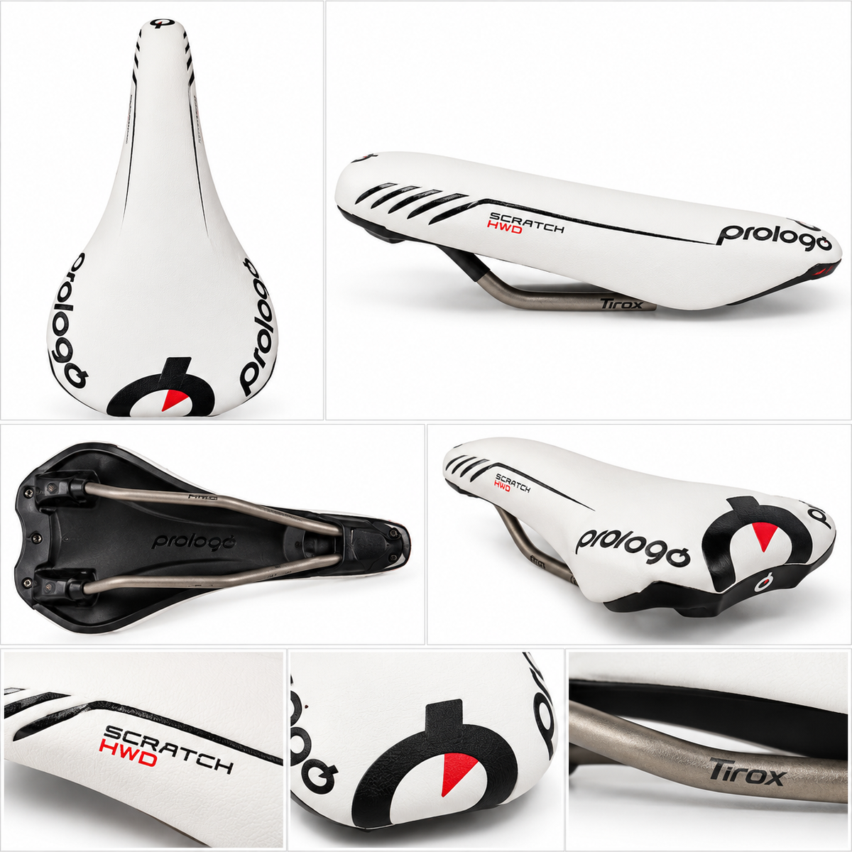 Prologo Sella Scratch HWD Tirox Bianco/Nero