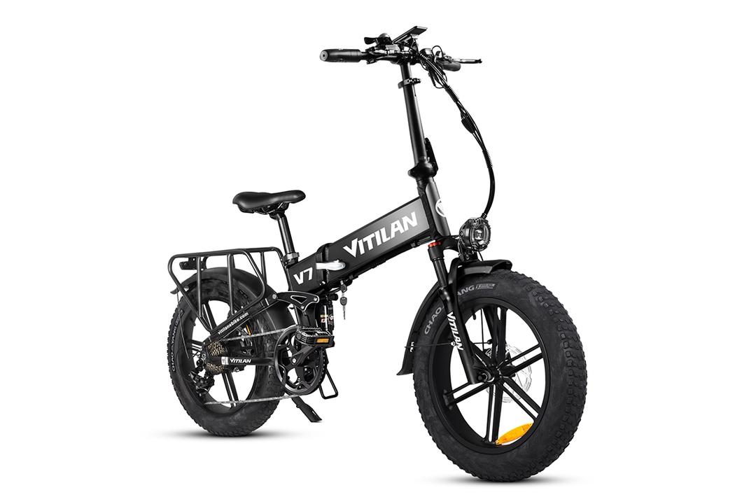 Vitilan Bici Elettrica Fat Bike V7 Full Sospension 250/750W