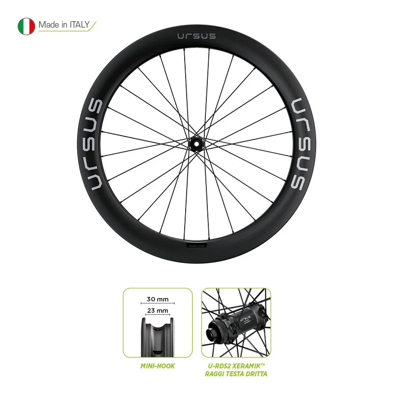 Ursus Ruota Anteriore 28"x60mm PROXIMA R TEAM TLR Ceramic 720gr 24Fori