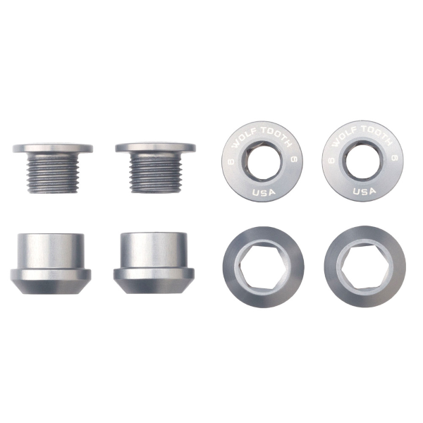 Wolf Tooth Kit Viti e Dadi Corone 4pz 6mm M8x0.75