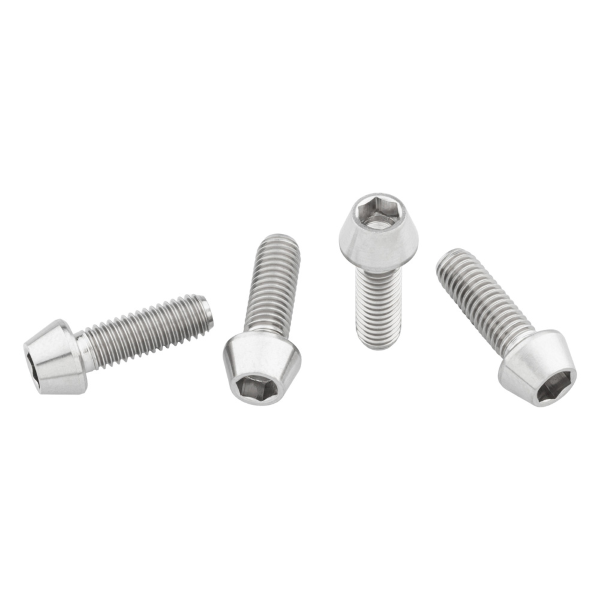 Wolf Tooth Set Viti Titanio Portaborraccia 4pz M5 X 0,8mmX15mm