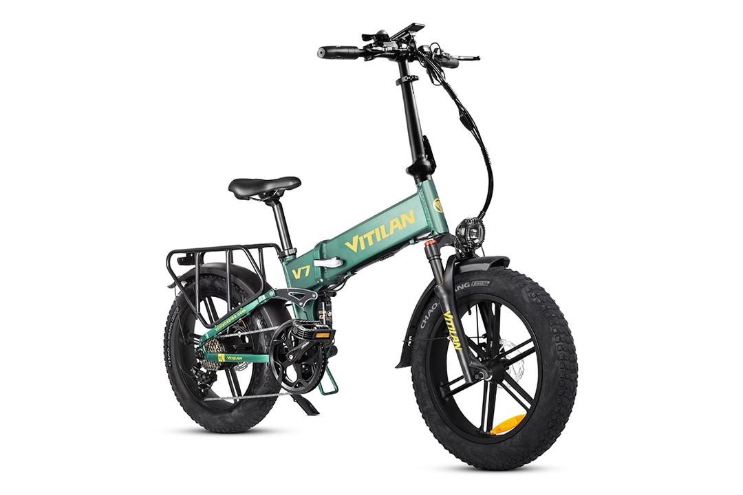 Vitilan Bici Elettrica Fat Bike V7 Full Sospension 250/750W