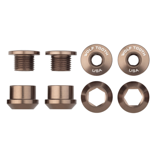 Wolf Tooth Kit Viti e Dadi Corone 4pz 6mm M8x0.75