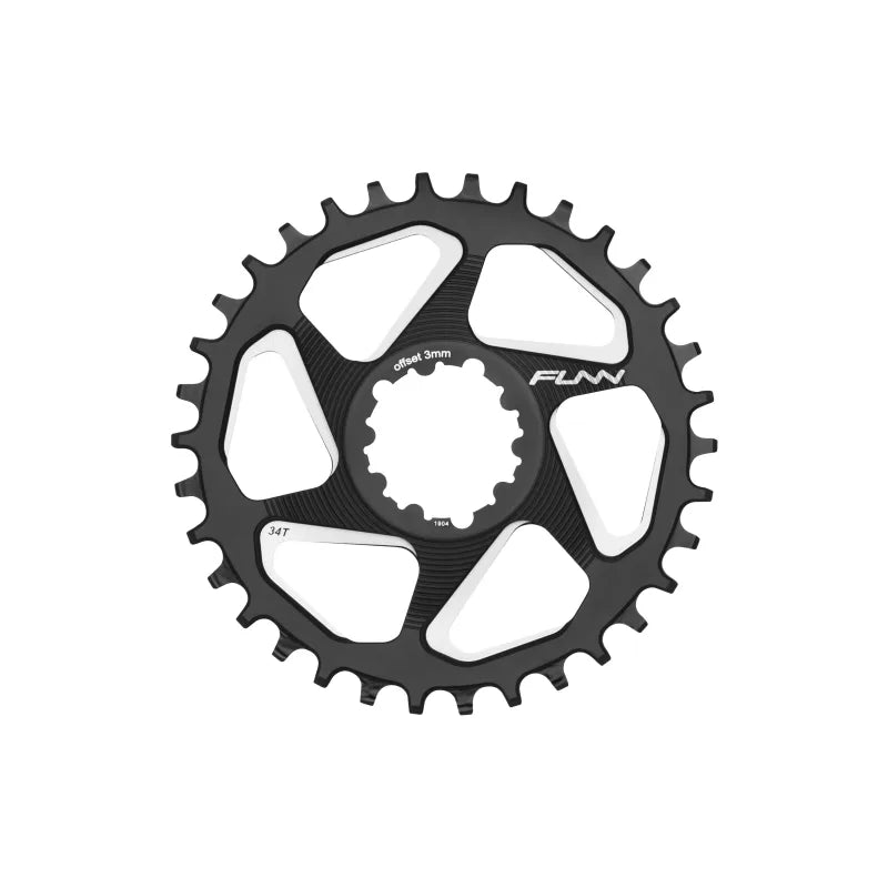 Funn Corona SOLO DX 9/12V 34 Denti in Alluminio 7075 CNC  - Offset 6mm