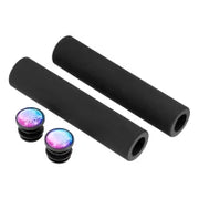 Supacaz Manopola 130x30mm in Silicone Premium Nero + Tappo Oil