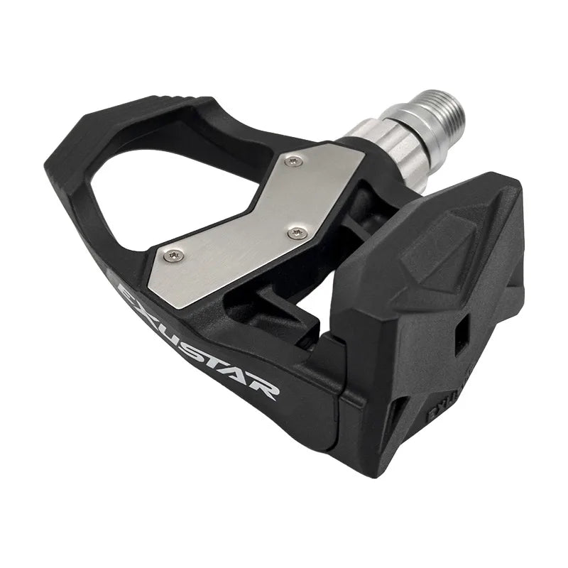 Exustar Pedali E-PR3 Corsa in Termoplastica Nero - Perno in CR-Mo 86x90mm