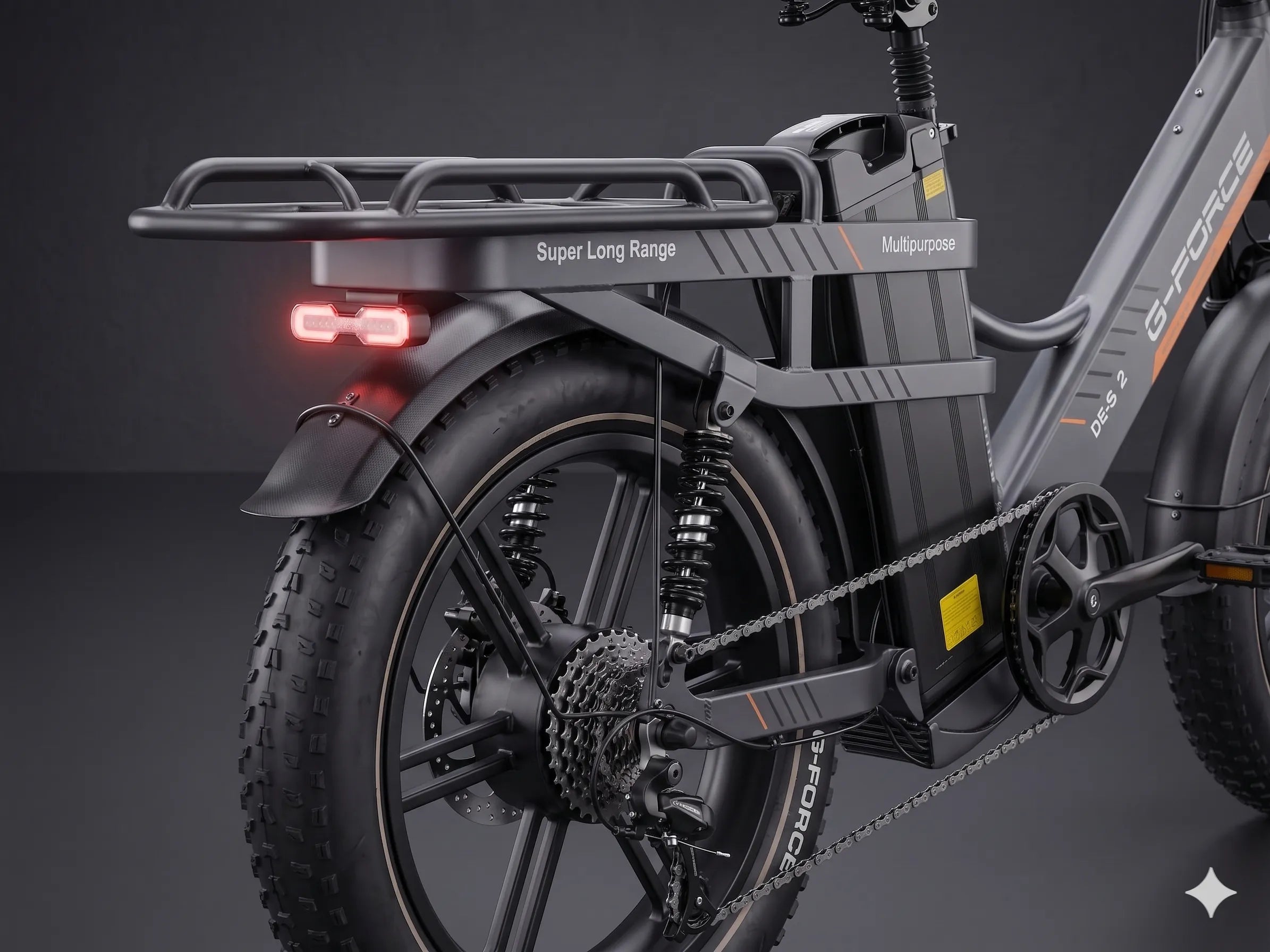G-Force Bici Elettrica Fat Bike DE-S 2 50Ah 250W/820W Bluetooth