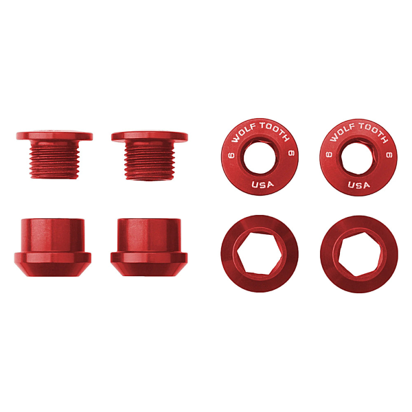 Wolf Tooth Kit Viti e Dadi Corone 4pz 6mm M8x0.75