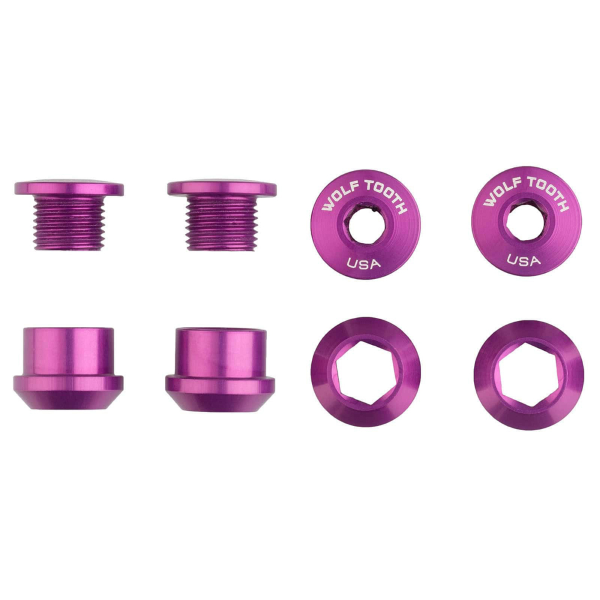 Wolf Tooth Kit Viti e Dadi Corone 4pz 6mm M8x0.75