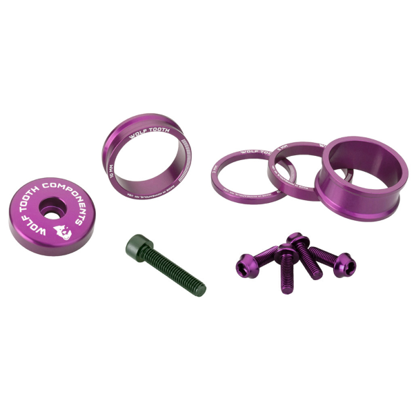 Wolf Tooth Kit Spessori e Viti Alluminio Anodizzato